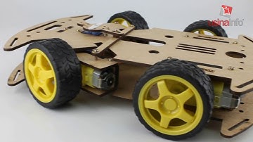 Carrinho Arduino MDF - Kit Chassi