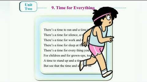 9.There is time for everything poem with explanation of class 4 with questions and answers