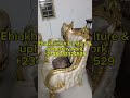 kitchen cabinets & carving chair.