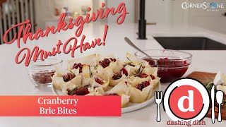 These Cranberry Brie Bites are a must have to any meal | Dashing Dish