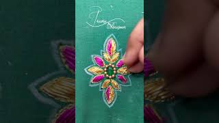 Aari tutorial/Aari zardosi/Aari beads work/Mahamaya embroidery work/bridal work design/ fashion