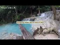Amazing Erawan Waterfall! Is a Seven Tiered Waterfall, Erawan National Park, Kanchanaburi,  Thailand