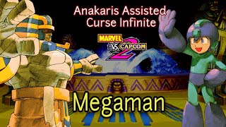 Marvel vs Capcom 2 (MVC2): Anakaris Assisted Curse Infinite (Loop) with Megaman (Curse#13)