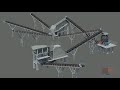 Complete crusher plant 3d operation