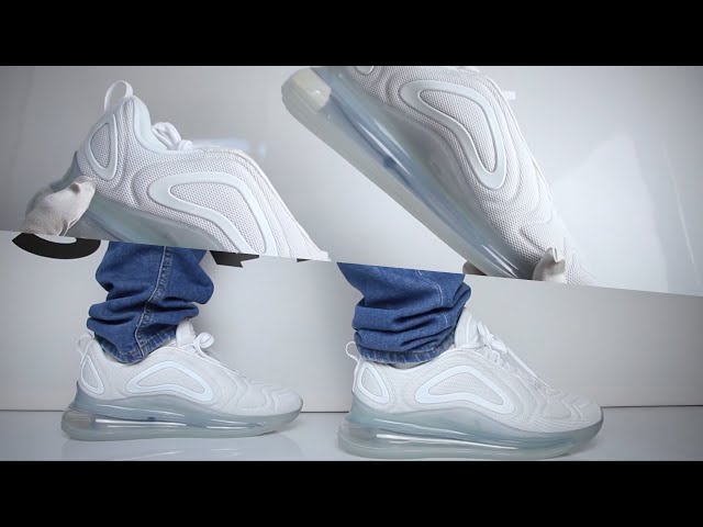 Reflexión Fonética Estrella Nike Air Max 720 ''White'' (review) | UNBOXING & ON FEET - YouTube