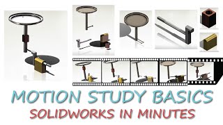 ANIMATE in SolidWorks - Motion Study Basics and Animation Wizard in 9 Minutes!