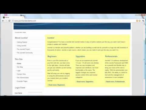 Joomla 1.7/1.6 Tutorial - Lesson 5 - Frontend