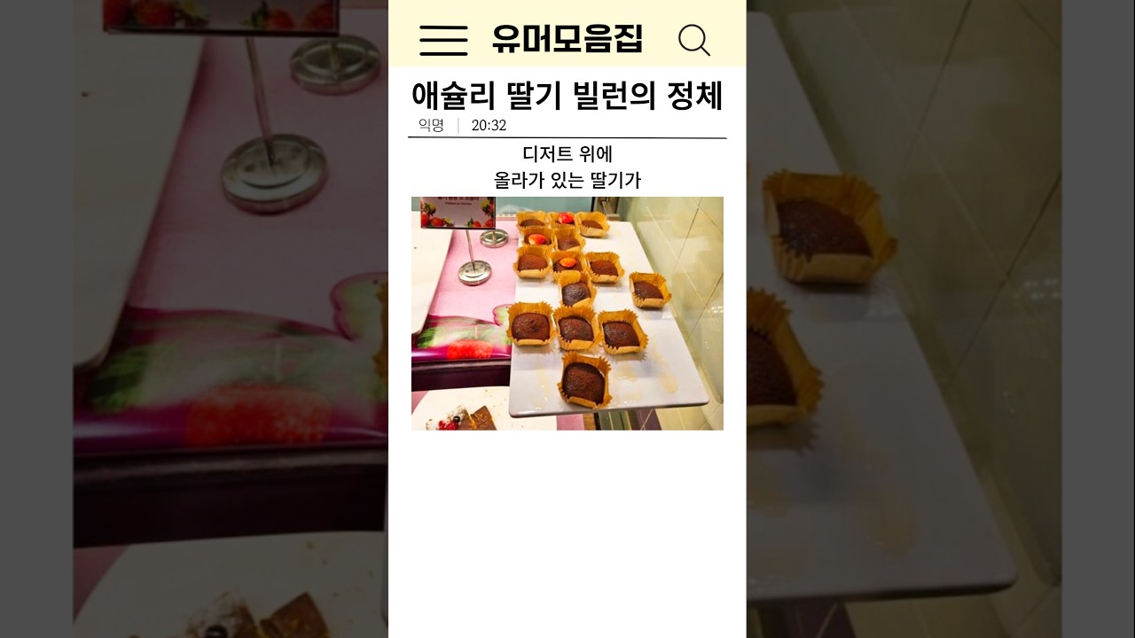 애슐리 딸기 빌런의 정체ㅋㅋ