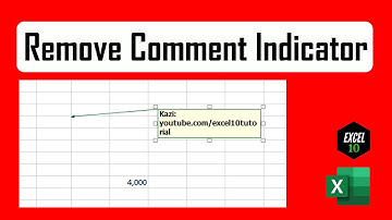How To Remove Red Comment Indicator In Excel