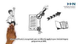 How do I get my certificates recognised before applying at HHN?