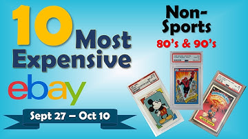 TOP 10 80s & 90s "Non-Sports" Card Sales on eBay | Sept 27 - Oct 10, Ep 1