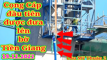 #377 Trực Tiếp Sợi Cáp Dây Văng Đầu Tiên Được Đưa Lên, TrụT15, 19 tháng 12, 2022.