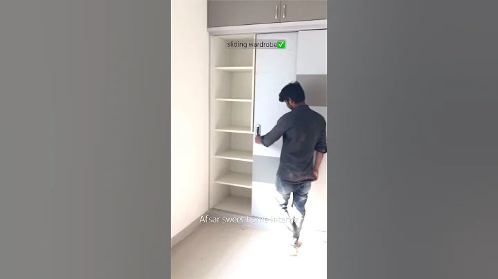 Stylish Sliding Wardrobe Design Ideas #shorts #ytshorts