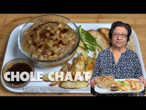 Chole Chaat Recipe | Indian Street Food Style Recipe by Manjula - MANJULASKITCHEN