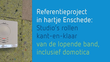 Studio’s rollen kant-en-klaar van de lopende band, inclusief domotica