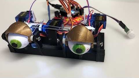 3D printed Animatronic Eyes Controlled by Arduino