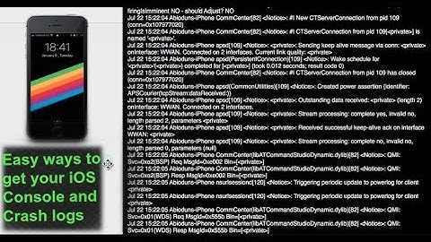 Console and crash logs of any iOS device using iMazing || 2022