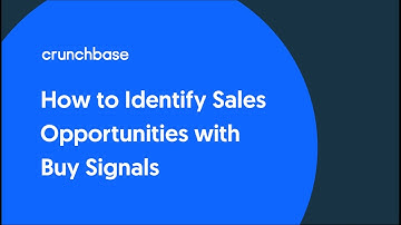 How to Identify Sales Opportunities with Crunchbase Buy Signals