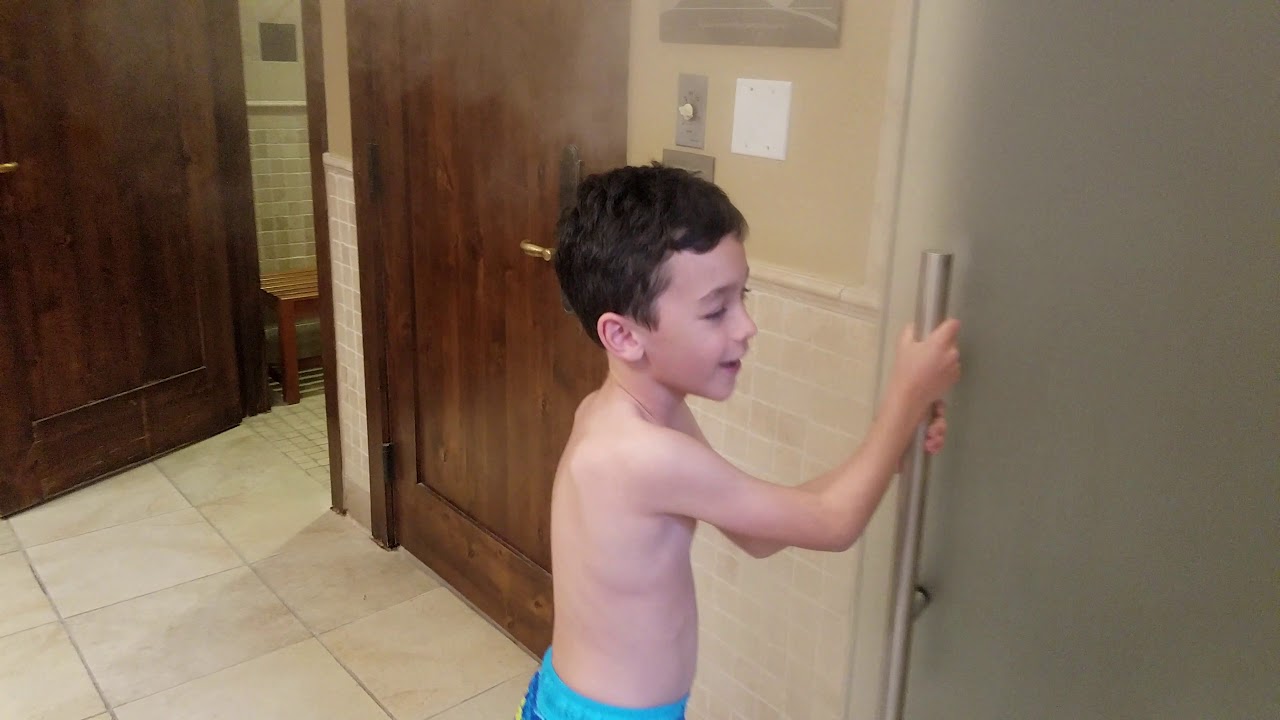 Edison and dad steam bath 2019 Northstar