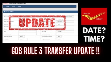 UPDATE REGARDING GDS RULE 3 TRANSFER !! #gds #indiapost