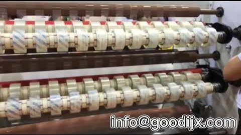 Super clear bopp adhesive tape slitter slitting machine