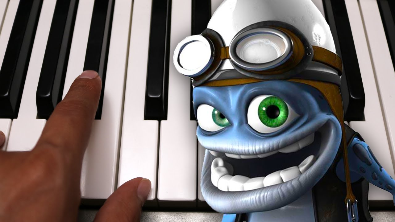Песня лягушонка крейзи слушать. Axel f Crazy Frog на пианино. Crazy Frog Axel f Piano Cover. Crazy Frog на пианино по клавишам. Crazy Frog Remix.