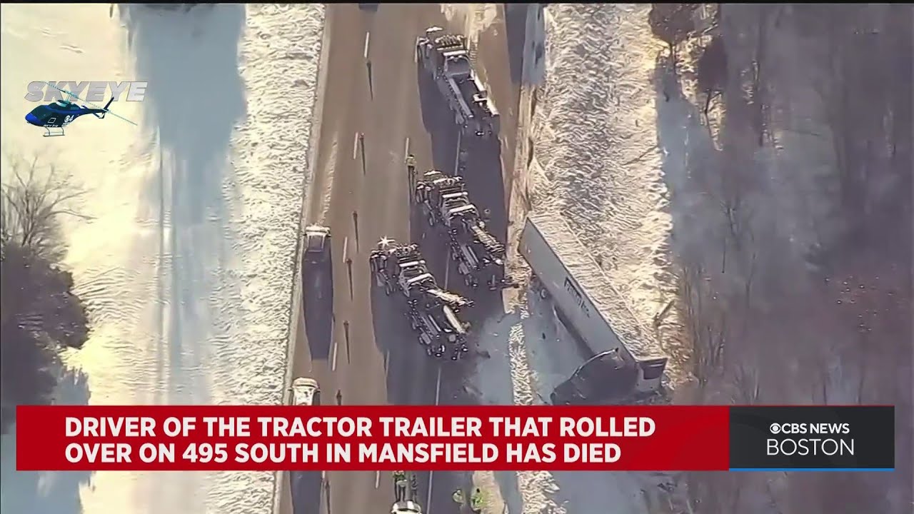 Tractor-Trailer Driver Killed In Crash On Route 495 In Mansfield - YouTube