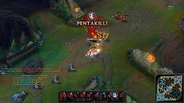 League of Legends: Jinx 1v5 Pentakill