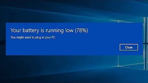 Windows 10 low battery forcibly shutting down fix (how to disable battery)