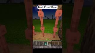 Minecraft: EASY Mob Proof Door! | #shorts