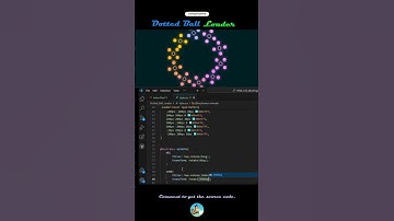 Dotted Ball Loader. #html #css #javascript #programming #project #tutorial #shorts
