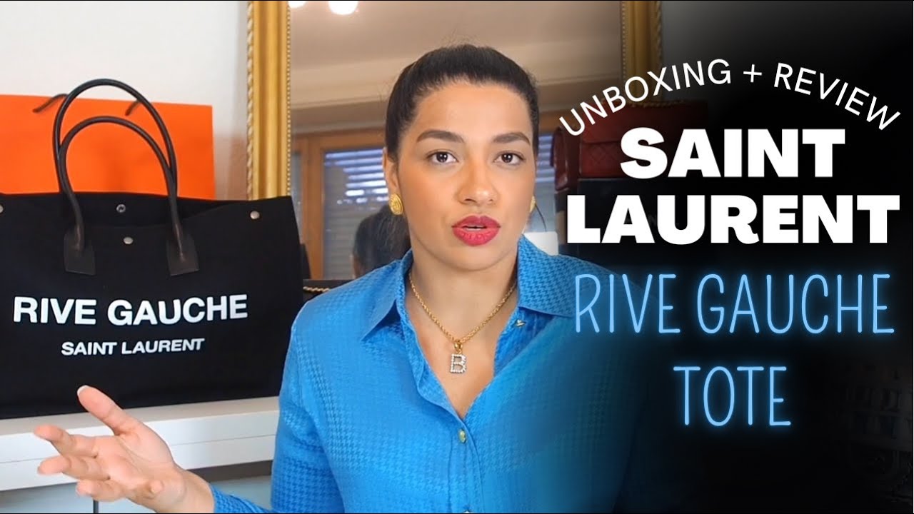 SAINT LAURENT RIVE GAUCHE LINEN BAG UNBOXING