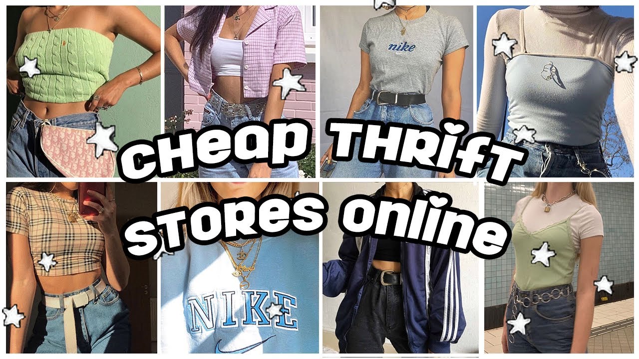 cheap thrift stores online *aesthetic + worldwide* - YouTube