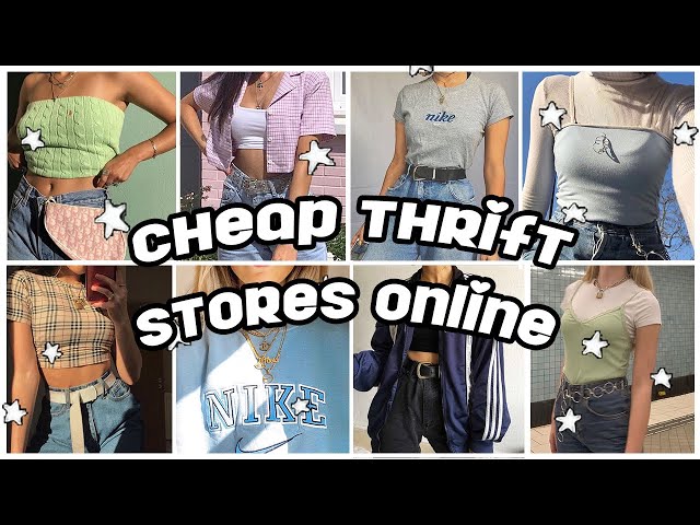 cheap thrift stores online *aesthetic + worldwide* 