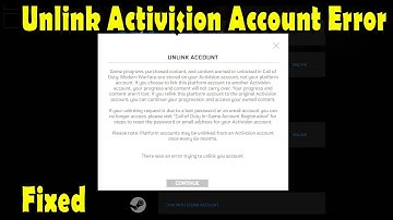 How to unlink activision account from Battlenet Error Fixed-There is an Error to unlink your account