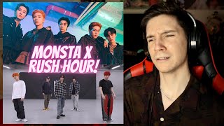 DANCER REACTS TO MONSTA X | 'Rush Hour' MV & Dance Practice