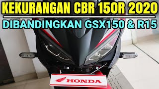 KEKURANGAN HONDA CBR 150 R 2020 DI BANDINGKAN GSX150 & R15