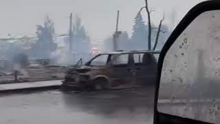 Video shows trail of destruction in Jasper