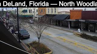 🌴 LIVE: Downtown DeLand, Florida – North Woodland Blvd Street View