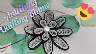 Wunderschöne Quilling Blume selber Machen. Quilling BLume für Anfänger. Anleitung , Tutorial