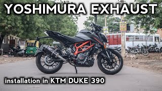 YOSHIMURA EXHAUST INSTALLATION IN KTM DUKE 390 | JODHPUR