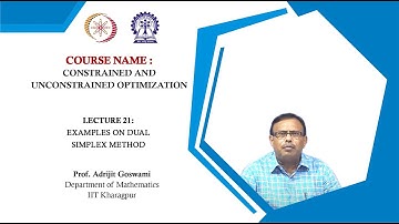 Lecture 21: Examples on Dual Simplex Method