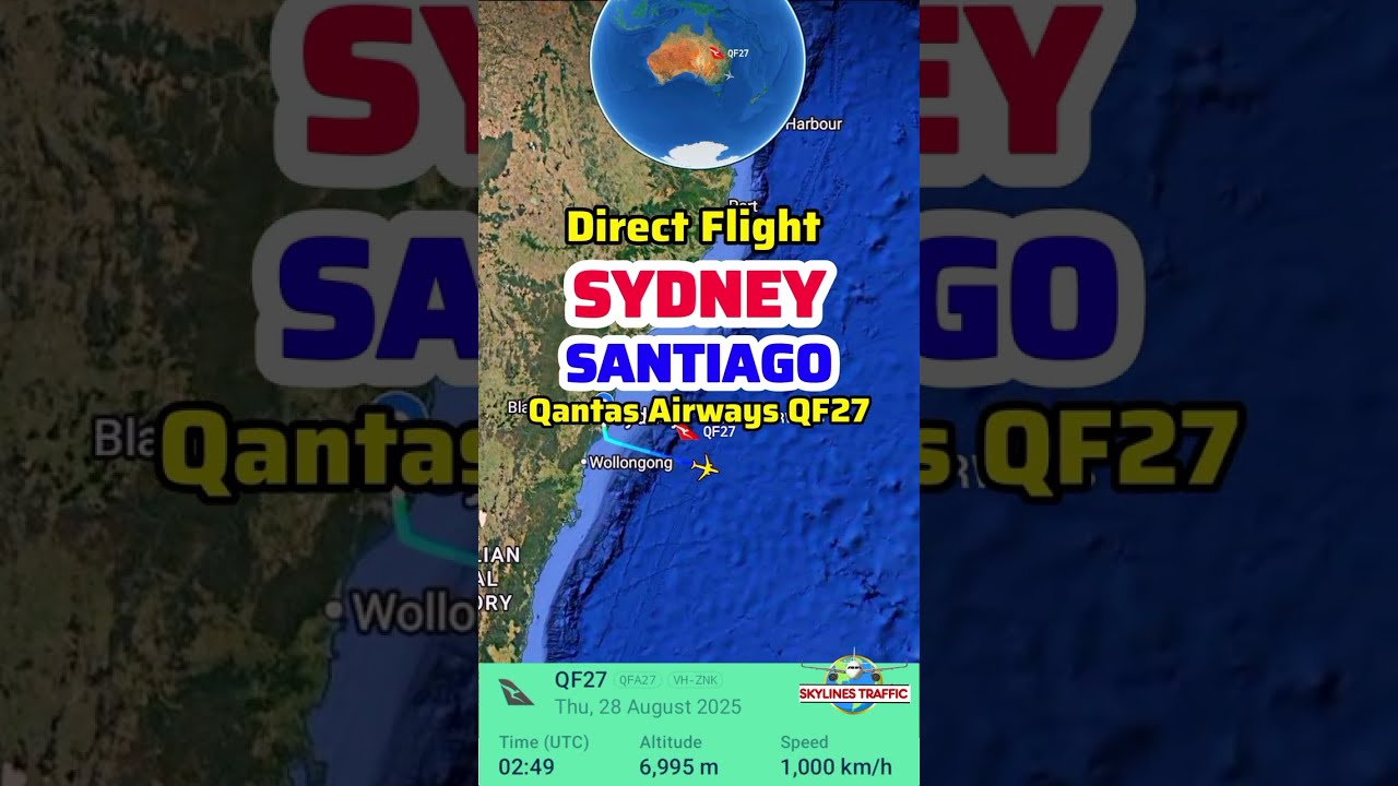 Sydney to Santiago Flight 🇦🇺➡️🇨🇱 | Qantas Airways QF27 | Boeing 787-9