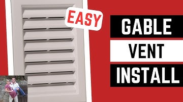 Install Novik Vinyl Attic / Gable Vent Easy #how #diy #howto