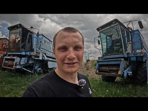 3 Bizon BS combines and 12 Ursus tractors on one farm!