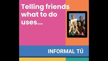 Spanish Commands Informal Tu Song