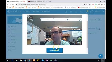 Submitting Audio/Video Recordings in Schoology