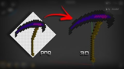 Easy way to make Minecraft Weapons in blockbench // Tutorial //