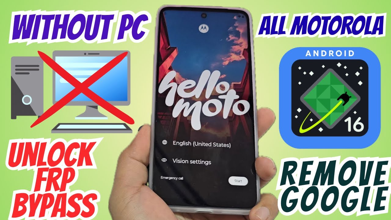 Без ПК удалить учетную запись Google Motorola FRP Bypass
