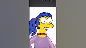 how to draw a Marge Simpson easy. 💙 DRAWING Simpson.
